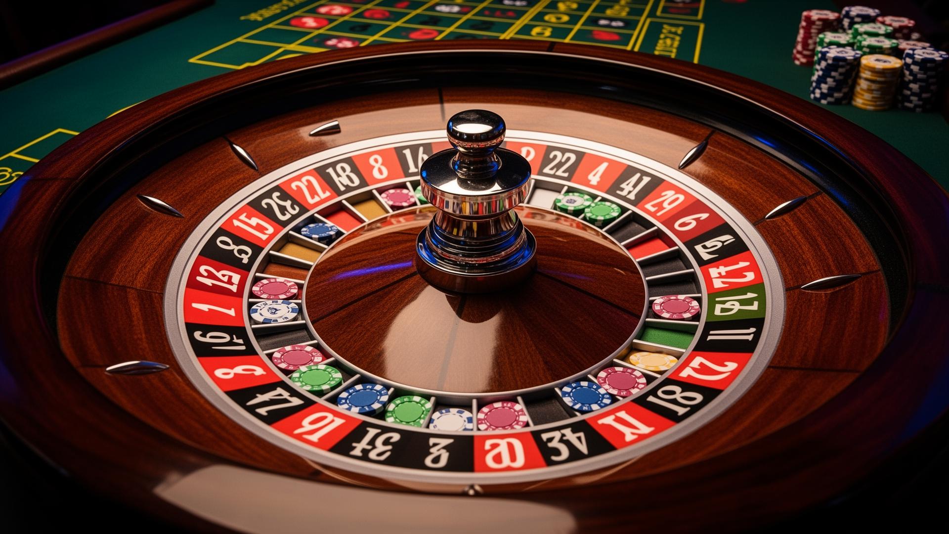 Roulette broadcast close-up